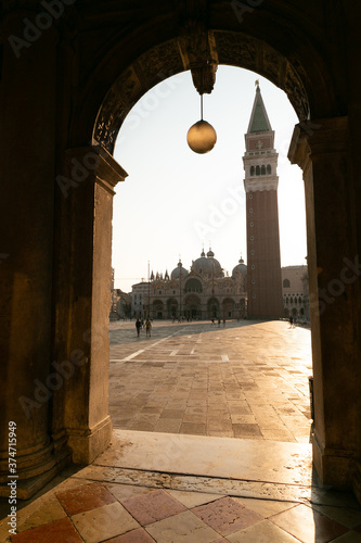 Sunset View of Piazza San Marco, Venice © TBora