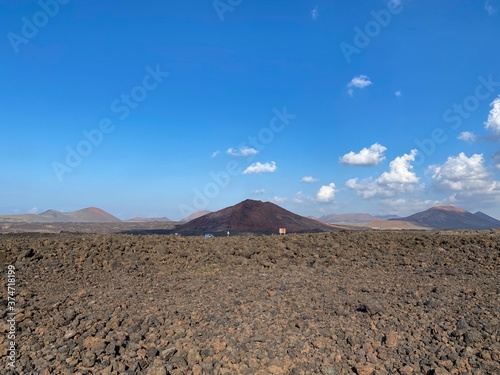 paisaje volcanico en Lanzarote