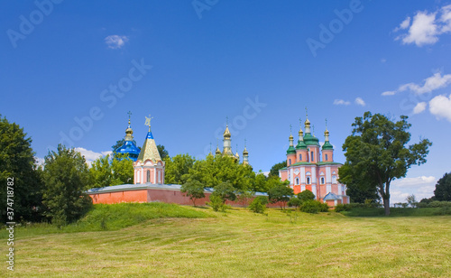 Gustynsky monastery in Gustia village, Ukraine photo