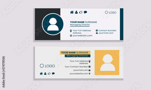 Flat and Modern Email Signature Templates