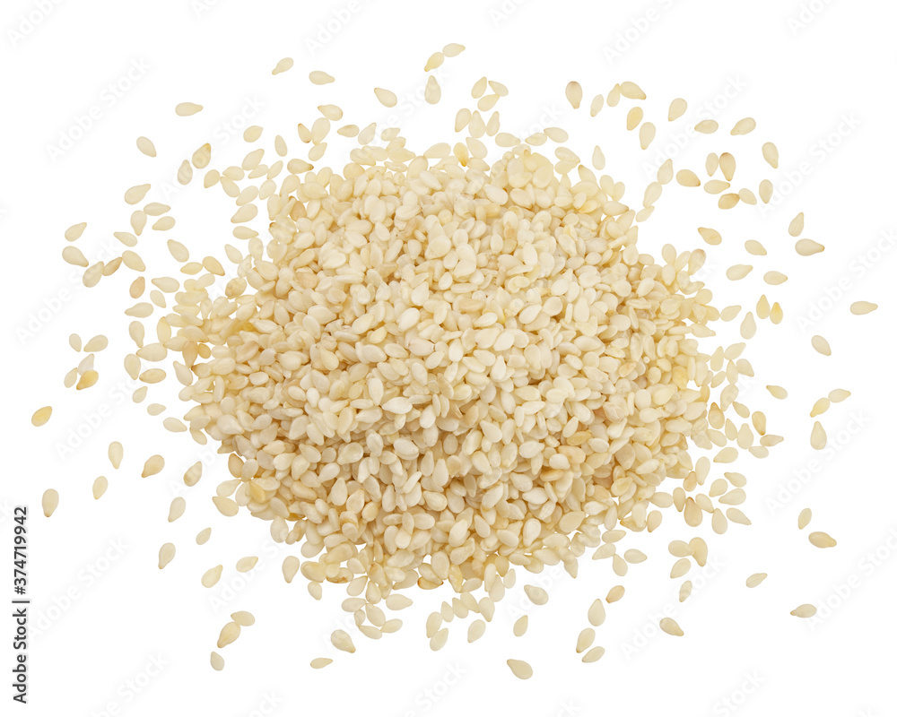 sesame isolated on white background, clipping path, full depth of field sesame isolated on white background, clipping path, full depth of field