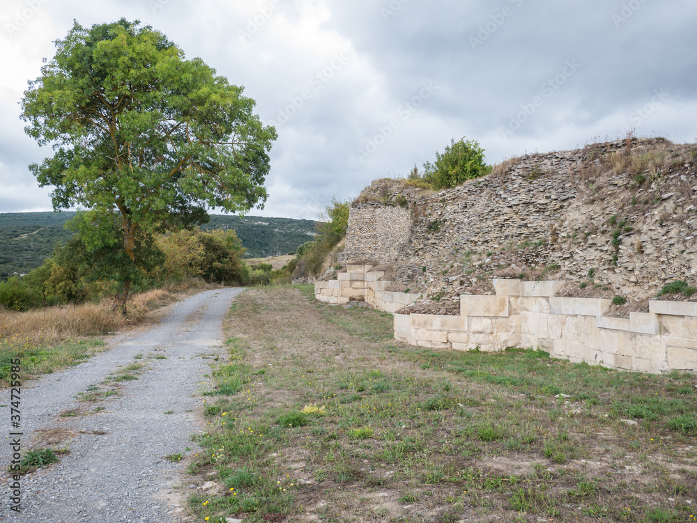 Ruins of the Iruña-Veleia Archaeological Site, a Roman town (oppidum) near Vitoria, Álava, Basque Country, Spain