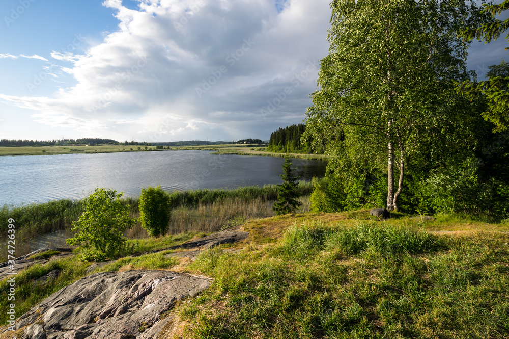 View of the lake in Sortavala