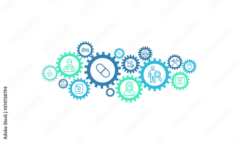 medical and healthcare icons vector design medical and healthcare icons vector design
