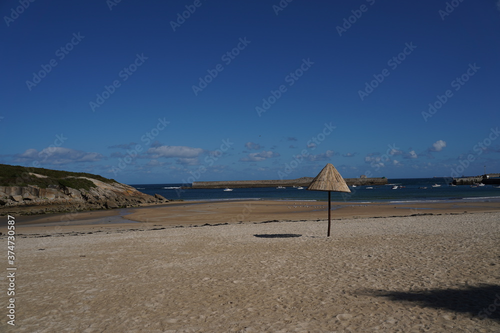 Beach in San Cibrao San Ciprian, coastal village of Galicia, Spain Beach in San Cibrao San Ciprian, coastal village of Galicia, Spain