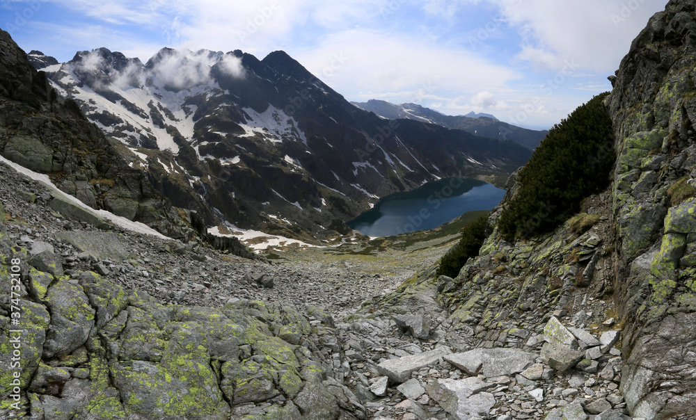 Panorama of Gasienicowa Valley, Tatra Mountains, Poland