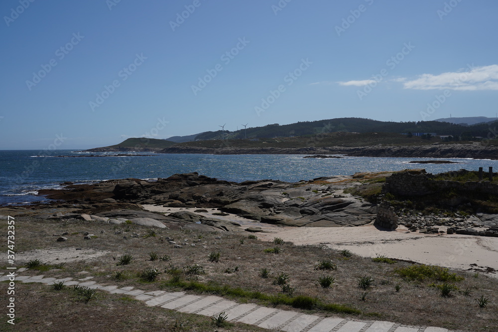 San Cibrao San Ciprian, coastal village of  Galicia, Spain