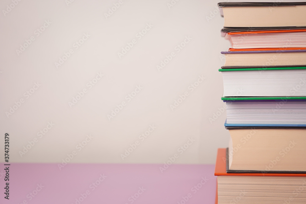 Collection books on white background. Collection books on white background.