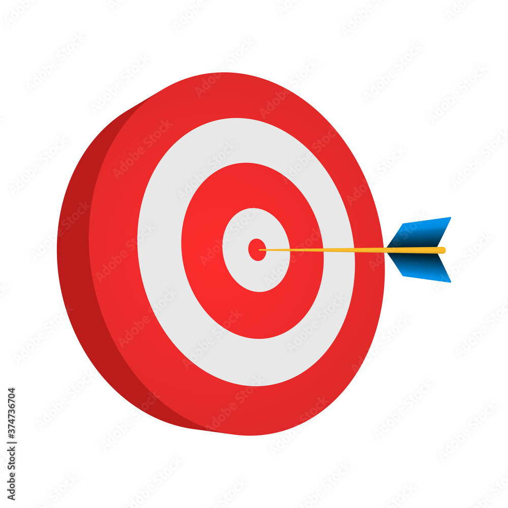 Target and arrow Target and arrow