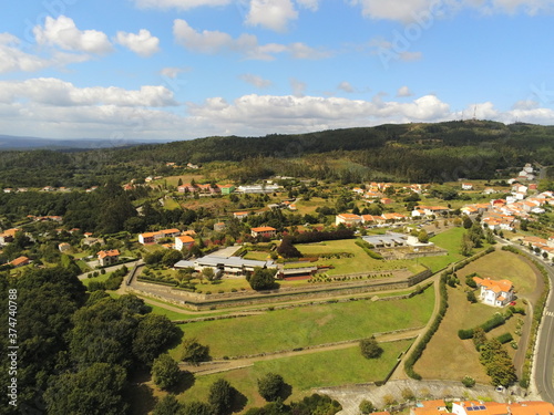 Santiago de Compostela. Galicia. La Coruna, Spain. Aerial Drone Photo