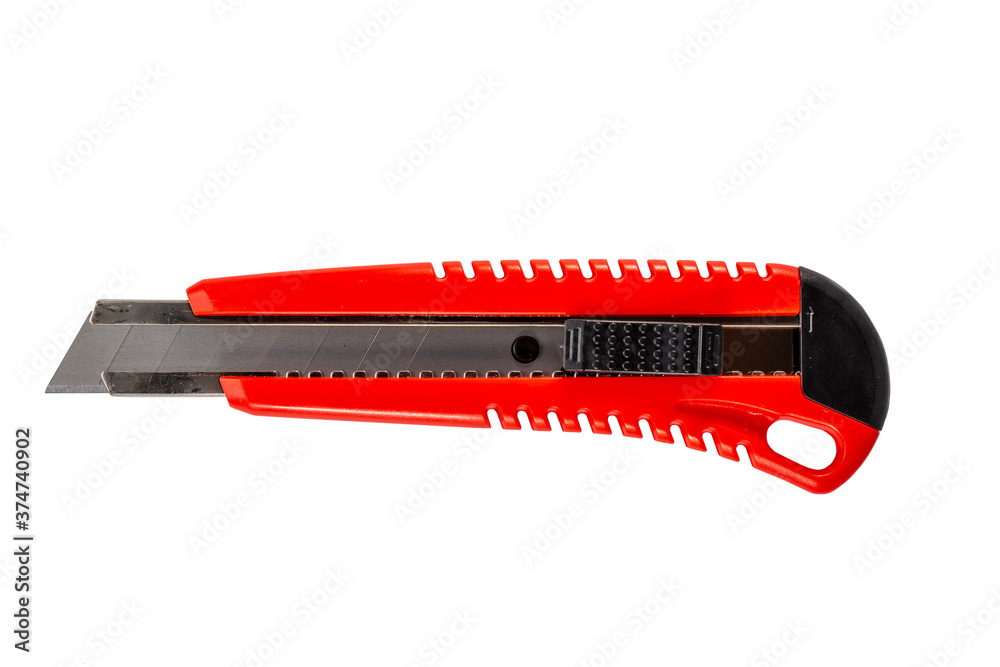Red stationery knife or clerical knife Red stationery knife or clerical knife