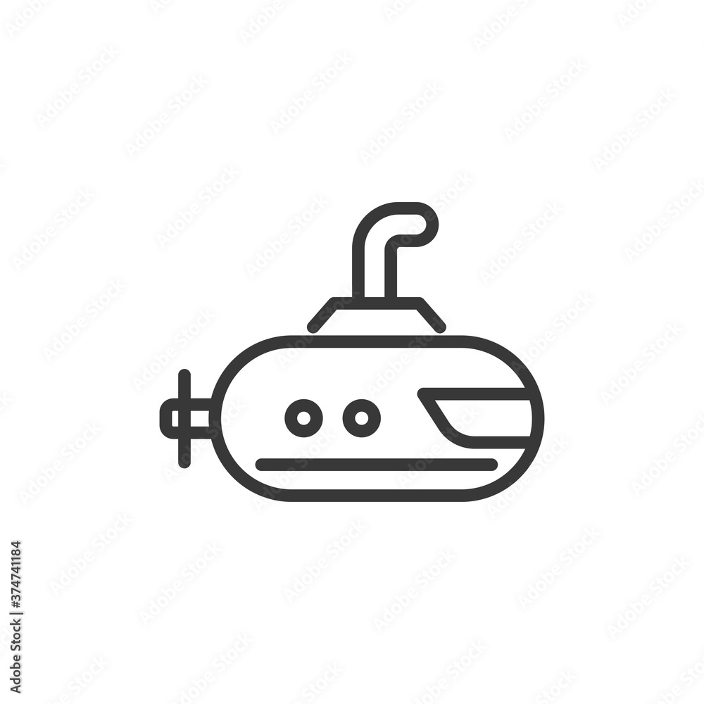Sub Marine Modern Simple Vector Icon Sub Marine Modern Simple Vector Icon