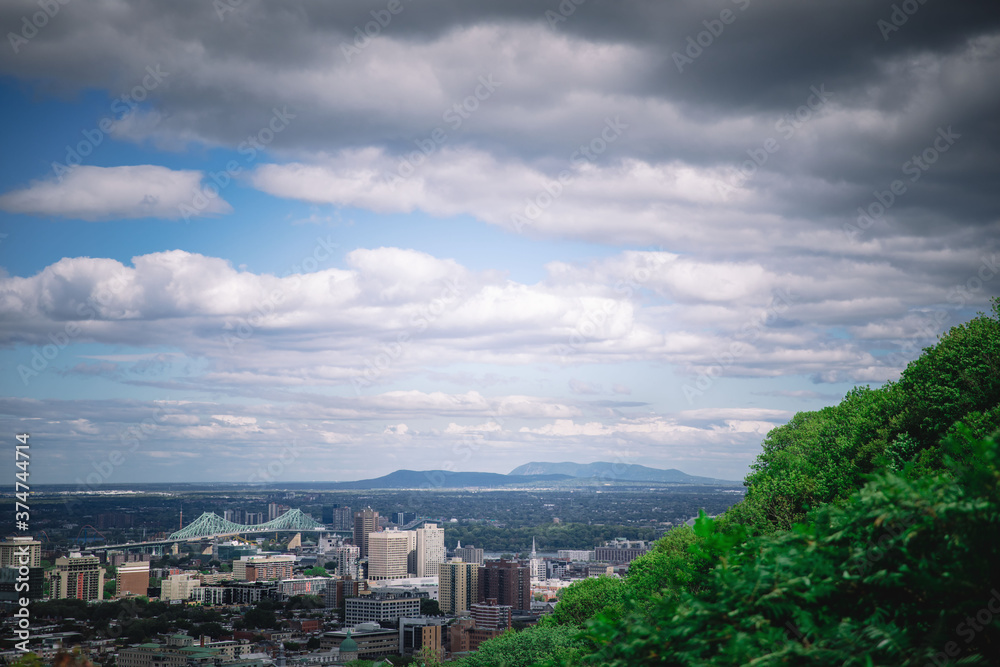 panorama of the city of Montreal