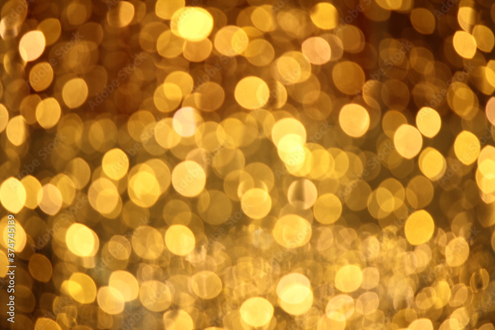 Golden bokeh background Golden bokeh background