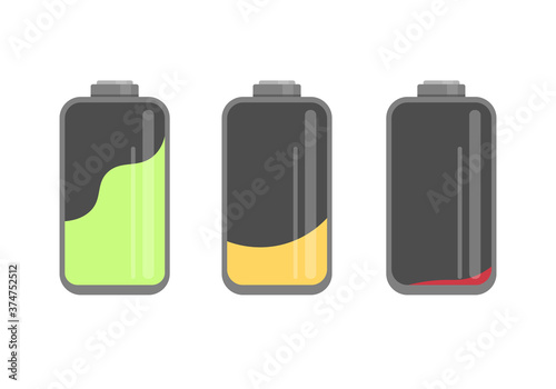 battery ion set. phone power icon