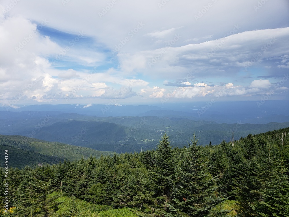 Fototapeta premium mountain landscape with clouds