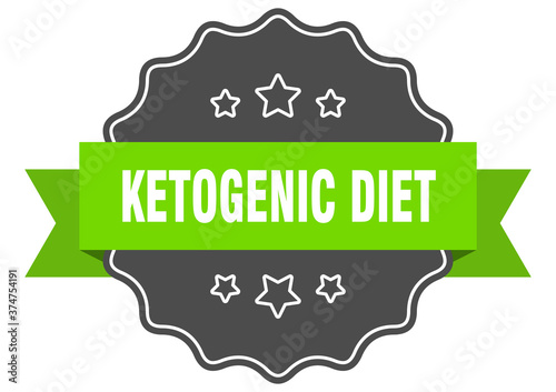 ketogenic diet label. ketogenic diet isolated seal. sticker. sign