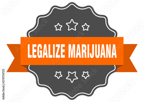 legalize marijuana label. legalize marijuana isolated seal. sticker. sign