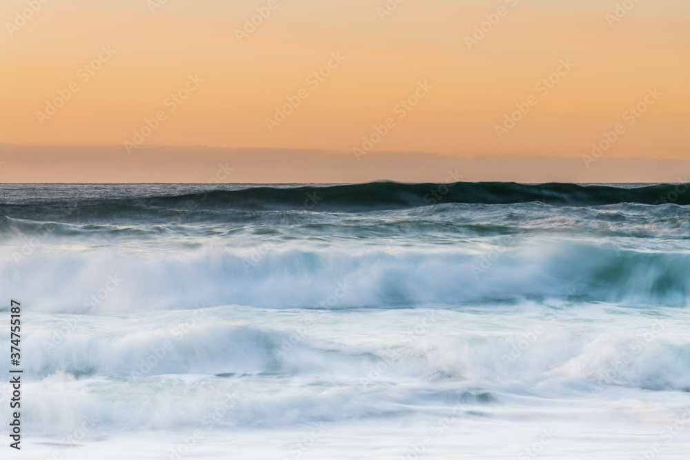 Winter  and Waves - Sunrise at the Seaside