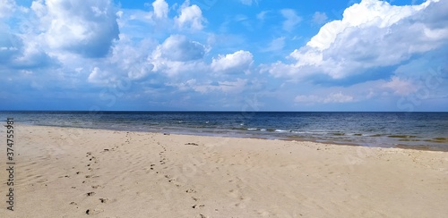Beach and silent sea