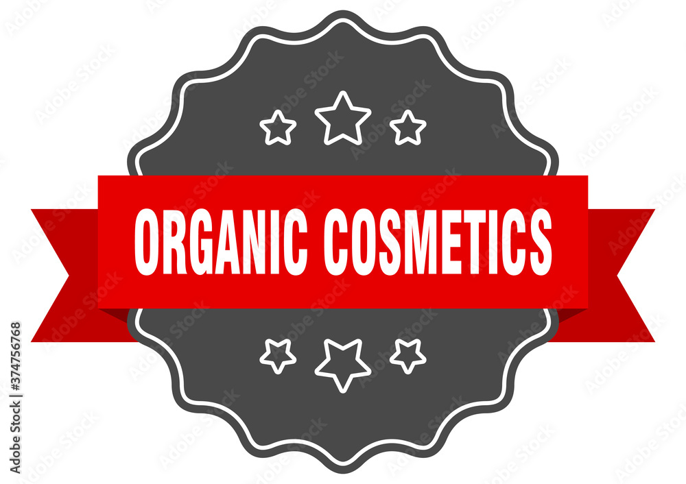 Obraz premium organic cosmetics label. organic cosmetics isolated seal. sticker. sign