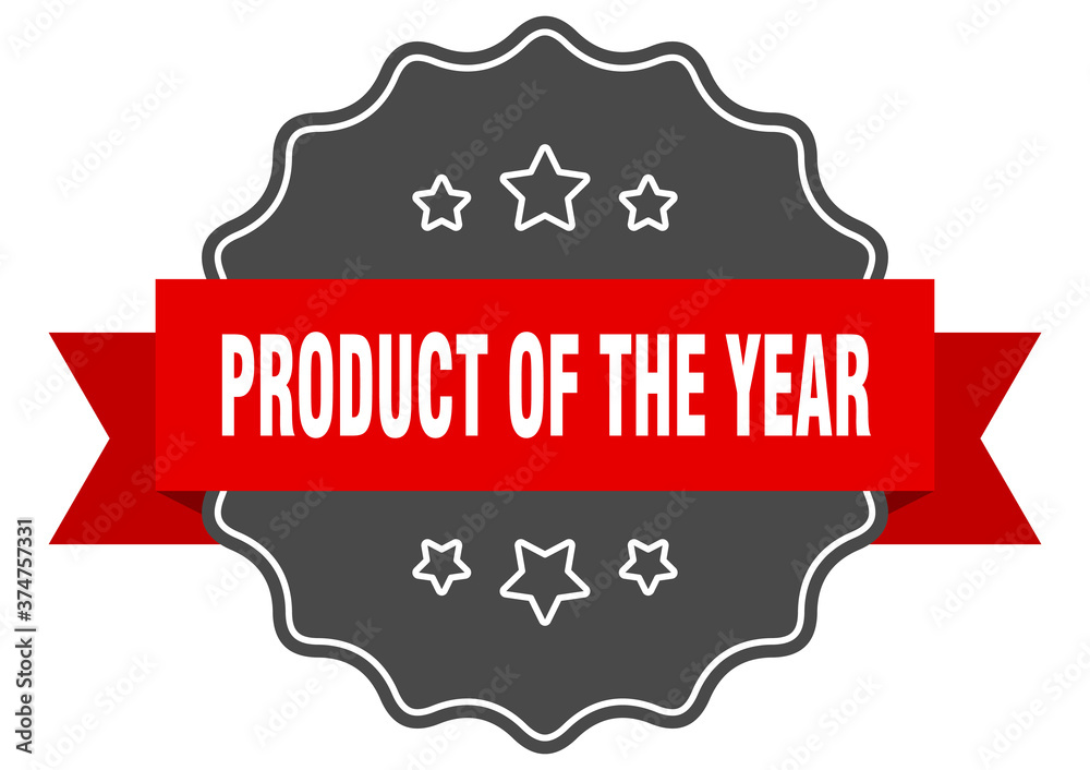 Obraz premium product of the year label. product of the year isolated seal. sticker. sign