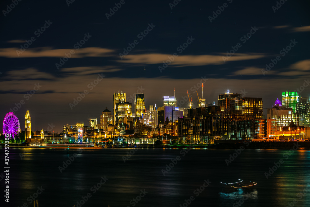 Montreal skyline at night