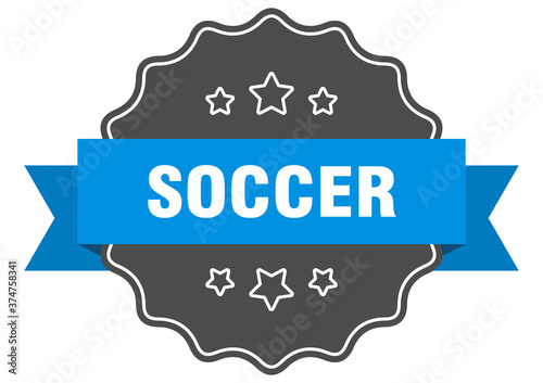 soccer label. soccer isolated seal. sticker. sign