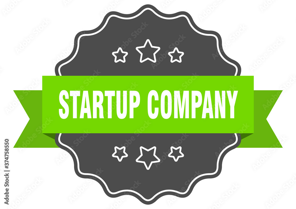 startup company label. startup company isolated seal. sticker. sign