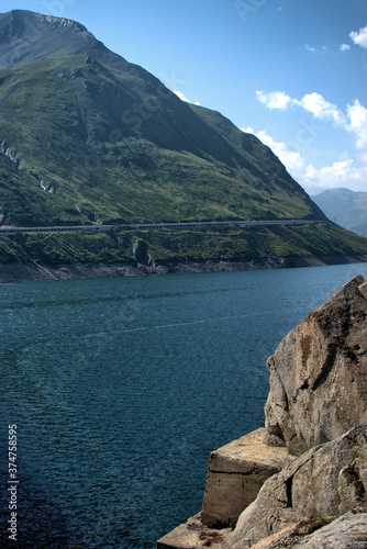 Stausee auf dem Lukmanierpass in der Schweiz 30.7.2020 photo