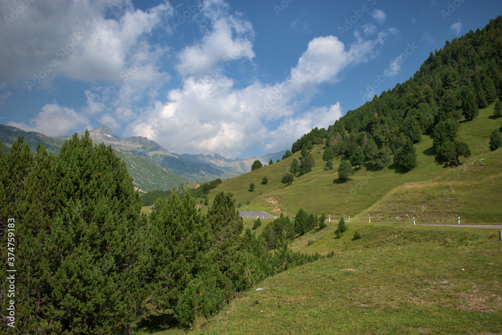 Lukmanierpass in der Schweiz 30.7.2020