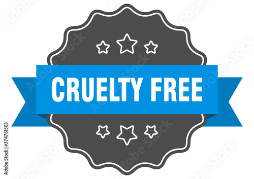 cruelty free label. cruelty free isolated seal. sticker. sign