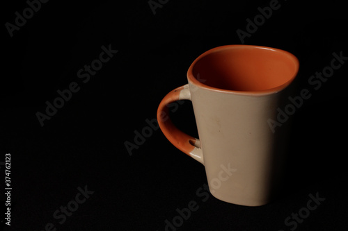 cup over dark background 