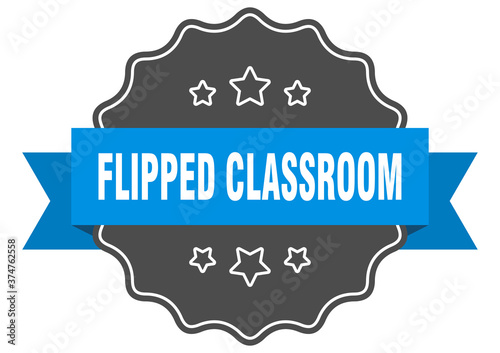 flipped classroom label. flipped classroom isolated seal. sticker. sign