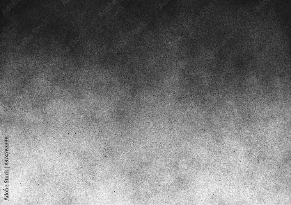 Vintage black and white noise texture. Abstract splattered gradient background for vignette. - obrazy, fototapety, plakaty 