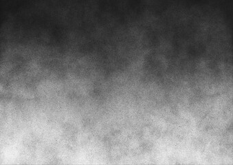 Vintage black and white noise texture. Abstract splattered gradient background for vignette.