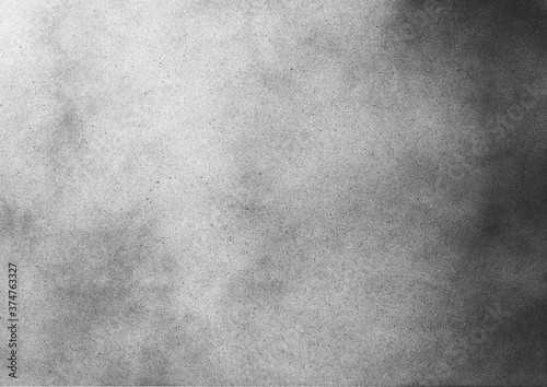 Vintage black and white noise texture. Abstract splattered gradient background for vignette.
