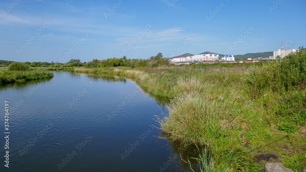 Miass river in South Ural, Russia.