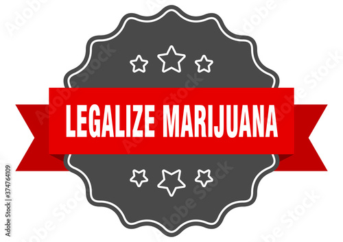legalize marijuana label. legalize marijuana isolated seal. sticker. sign