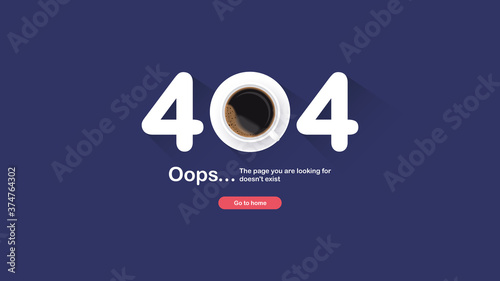 The page not found. Error 404