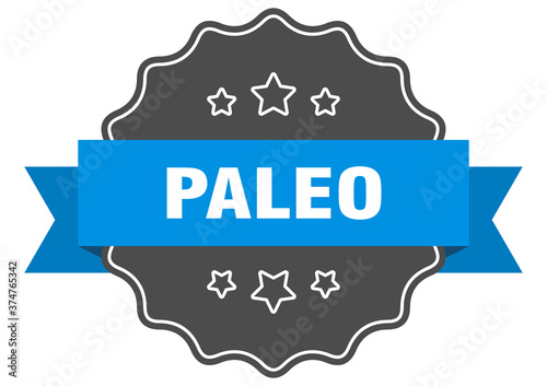 paleo label. paleo isolated seal. sticker. sign