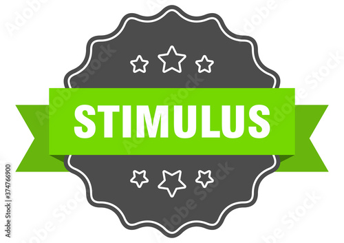 stimulus label. stimulus isolated seal. sticker. sign