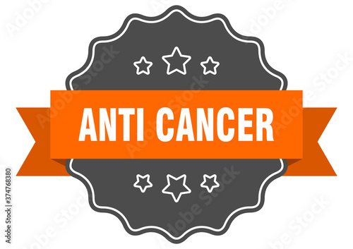 anti cancer label. anti cancer isolated seal. sticker. sign