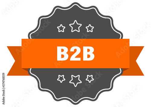 b2b label. b2b isolated seal. sticker. sign