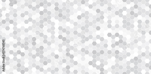 Vector seamless geometric pattern. Modern mosaic hexagon grid texture.