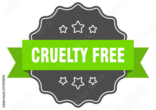 cruelty free label. cruelty free isolated seal. sticker. sign