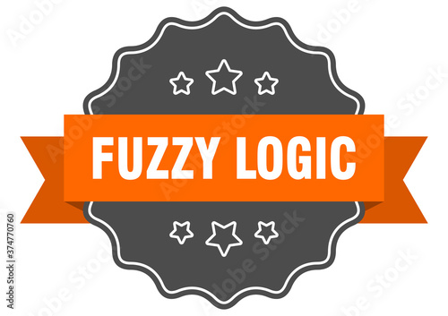 fuzzy logic label. fuzzy logic isolated seal. sticker. sign