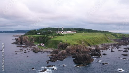 《秋田県・男鹿半島》入道崎の空撮