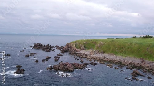 《秋田県・男鹿半島》入道崎の空撮