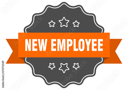 new employee label. new employee isolated seal. sticker. sign